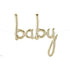Air Filled Gold Baby Balloon <br> Banner